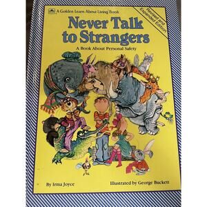Vintage 1967 Never Talk to Strangers Book by Irma Joyce Golden book